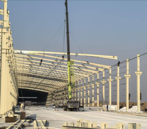 Prefabricated Workshop/Hangar/Hall Made From Steel Structure